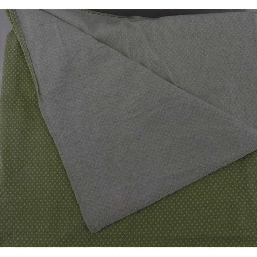 Vintage Amy Coe Pastel Green Striped Cotton Baby Blanket 36x34 Limited Edition